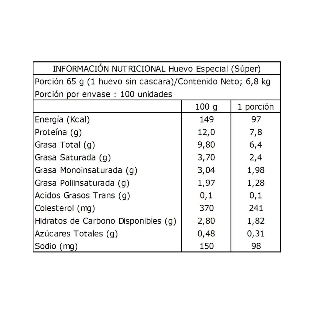 Huevos Súper - Blancos (20 Unidades)